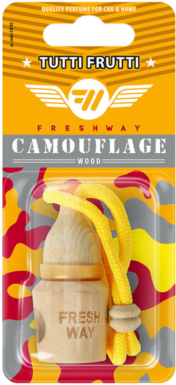 

Ароматизатор Fresh Way Camouflage Wood Tutti Frutti 5 мл 96975