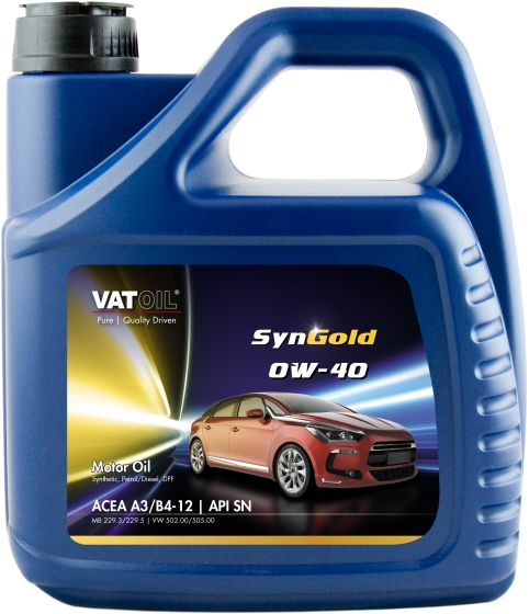 

Моторное масло Vatoil SynGold 0W-40 синтетическое 50536