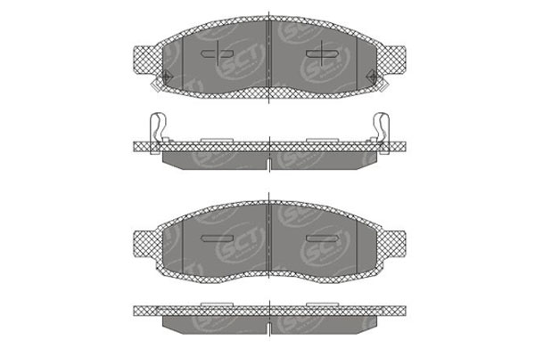

SCT Germany SP366 Тормозные колодки