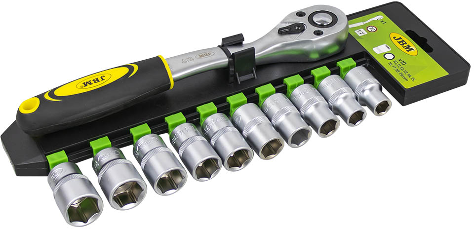

Набор торцевых головок и комплектующих JBM 52948 10 шт. 1/2"