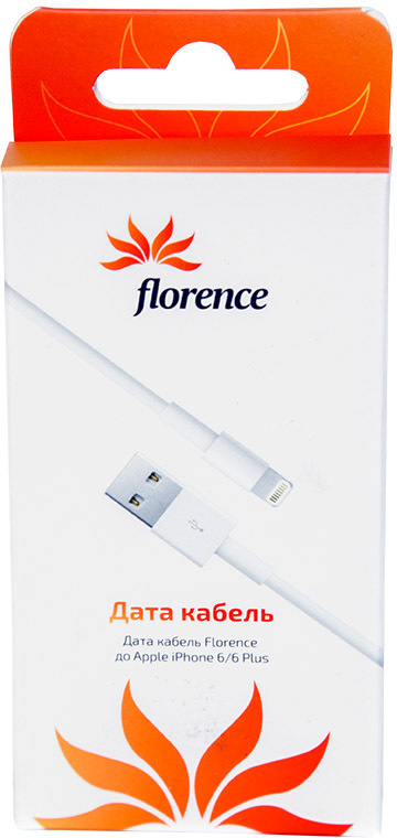 

Кабель Florence DC10-IPH6 USB - Apple Lightning 2 м