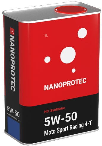 

Моторное масло 4T Nanoprotec Moto Sport Racing 5W-50 синтетическое NP2218501
