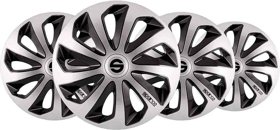 

Комплект колпаков на колеса Sparco Sicilia серебристый + черный SPC1673SVBK
