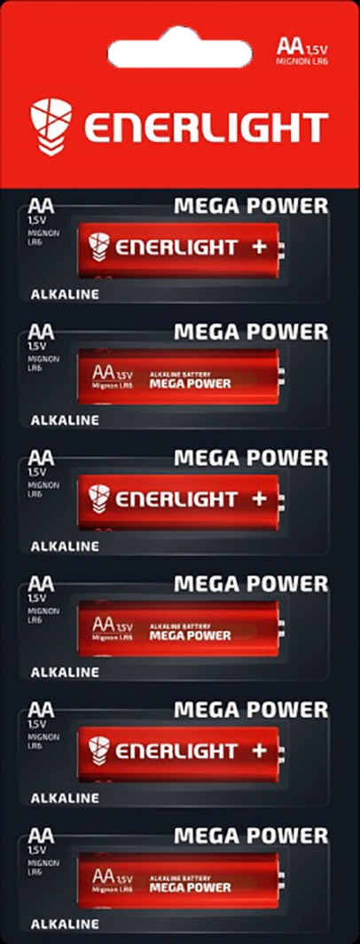 

Батарейка Enerlight Mega Power 90060101 AA (пальчиковая) 1,5 V 6 шт