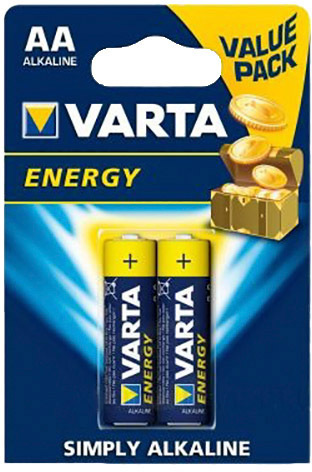 

Батарейка Varta Energy 4106229412 AA (пальчиковая) 1,5 V 2 шт