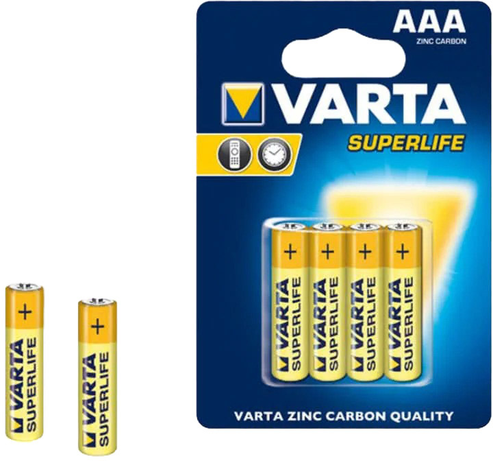 

Батарейка Varta Superlife 2003101414 AAA (мизинчиковая) 1,5 V 4 шт