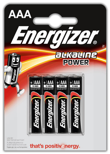 

Батарейка Energizer Alkaline Power 257-1001_4 AAA (мизинчиковая) 1,5 V 4 шт