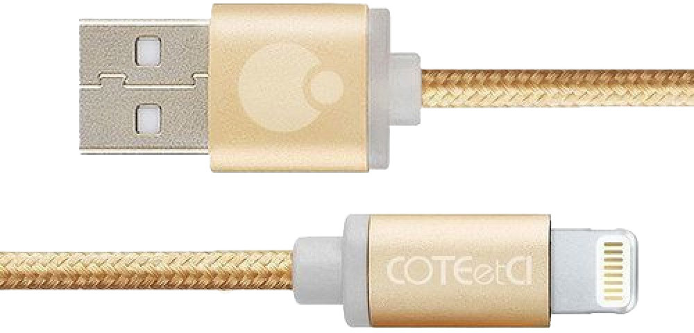 

Кабель COTEetCI CS2127-12M-GD USB - Apple Lighting 1,2 м