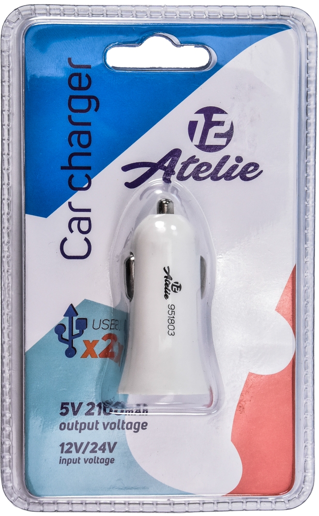 

USB зарядка в авто 12 Atelie 951803