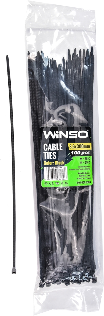 

Стяжка Winso 236300 0,3 м 3,6 мм 100 шт
