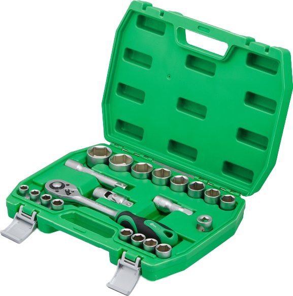 

Набор торцевых головок и комплектующих Intertool ET6021SP 16 шт. 1/2"