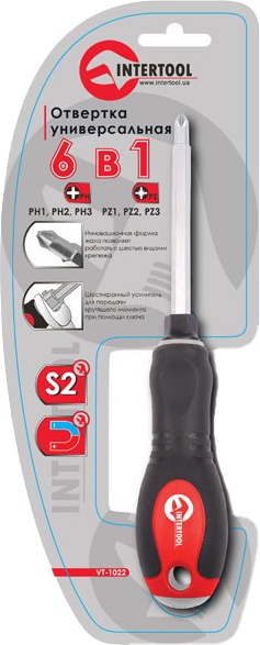 

Отвертка Intertool VT1022 PH 1 PZ 1