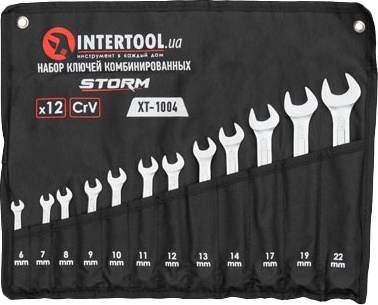 

Набор ключей рожково-накидных Intertool XT1004 6-22 мм 12 шт