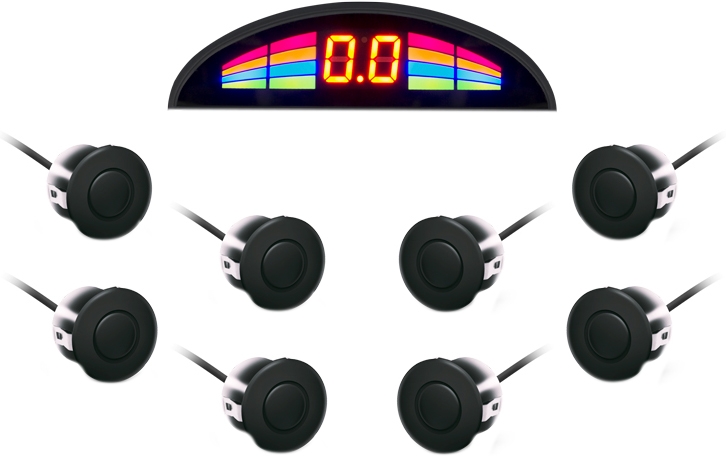 

Парктроник GT P Rainbow 4 черный 8 шт. PRB8BLACK