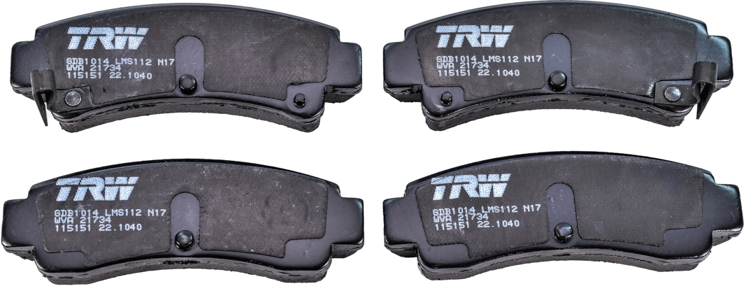 

TRW GDB1014 Тормозные колодки