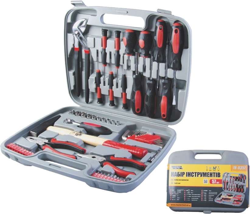 

Набор инструментов MasterTool 78-0357 1/4" 57 шт.