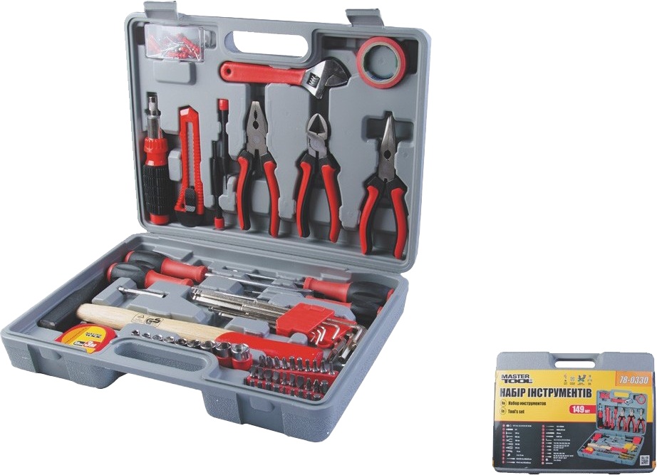 

Набор инструментов MasterTool 78-0330 1/4" 149 шт.