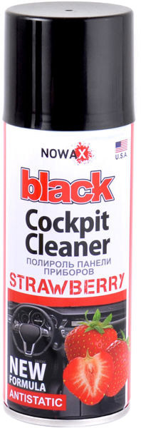 

Полироль для салона Nowax "Black" Cockpit Cleaner клубника 450 мл NX00454
