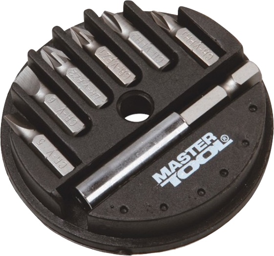 

Набор бит с держателем MasterTool 40-0381 6 шт.