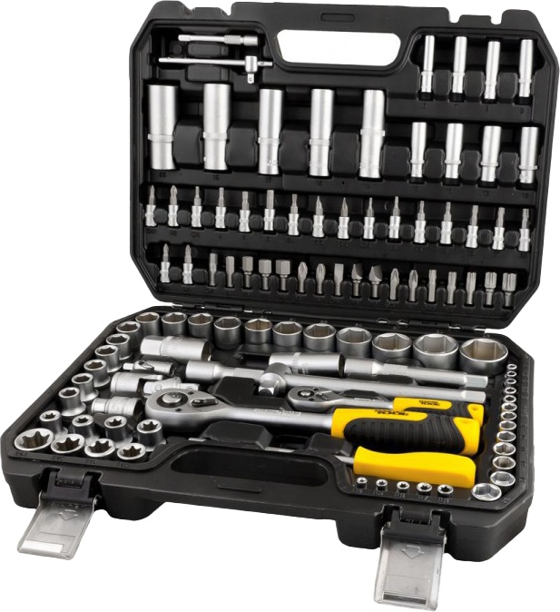 

Набор бит и торцевых головок с трещоткой MasterTool 78-5108 88 шт.