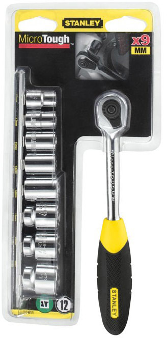 

Набор торцевых головок и комплектующих Stanley 0-94-610 9 шт. 1/4"