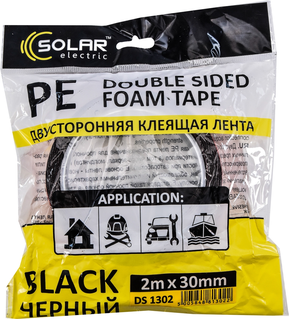 

Двухсторонний скотч Solar DS1302 полиэтиленовая 30x2000