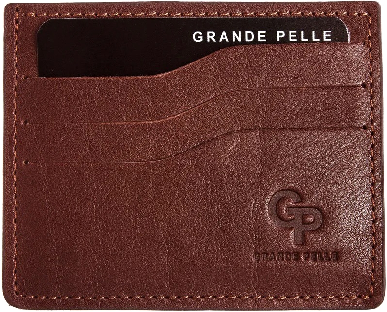 

Картхолдер Grande Pelle 305623 без логотипа коньячный