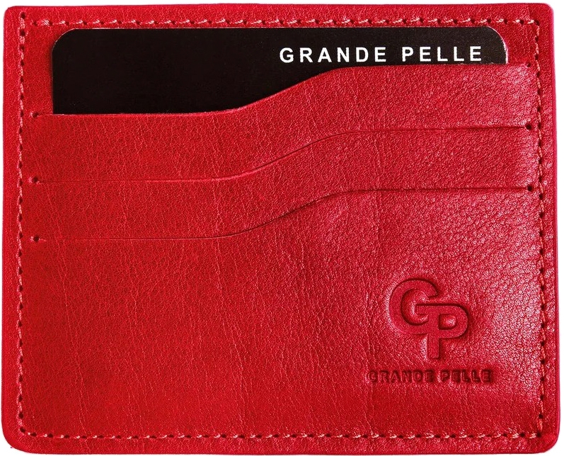 

Картхолдер Grande Pelle 305660 без логотипа красный