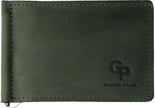 

Зажим для купюр Grande Pelle Onda 105191 без логотипа зеленый