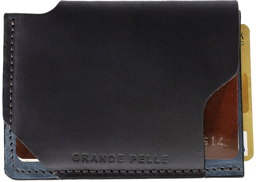 

Картхолдер Grande Pelle CardCase Piccolo 30417075 без логотипа синий с голубым