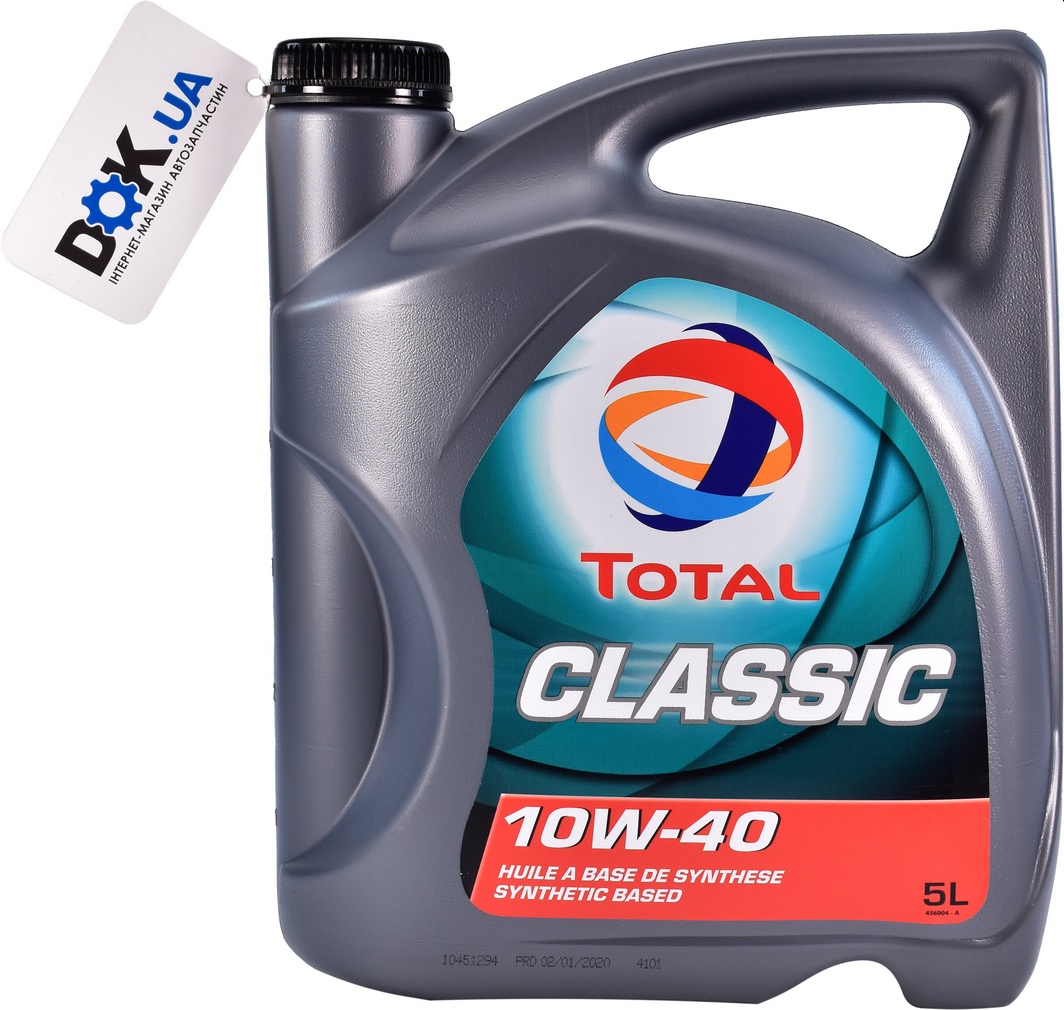

Моторное масло Total Classic 10W-40 полусинтетическое 156357
