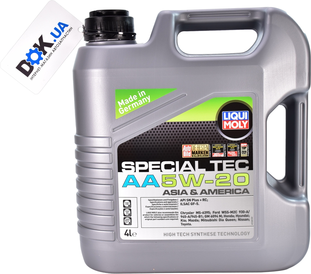 

Моторное масло Liqui Moly Special Tec AA 5W-20 синтетическое 7621