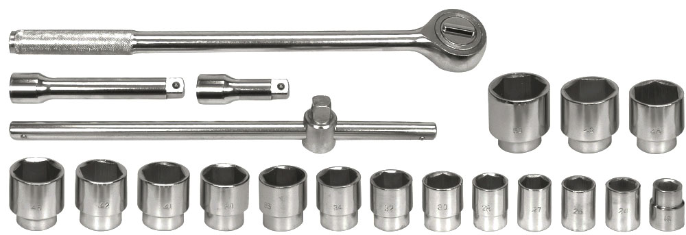 

Набор торцевых головок и комплектующих Vorel 58150 16 шт. 3/4"