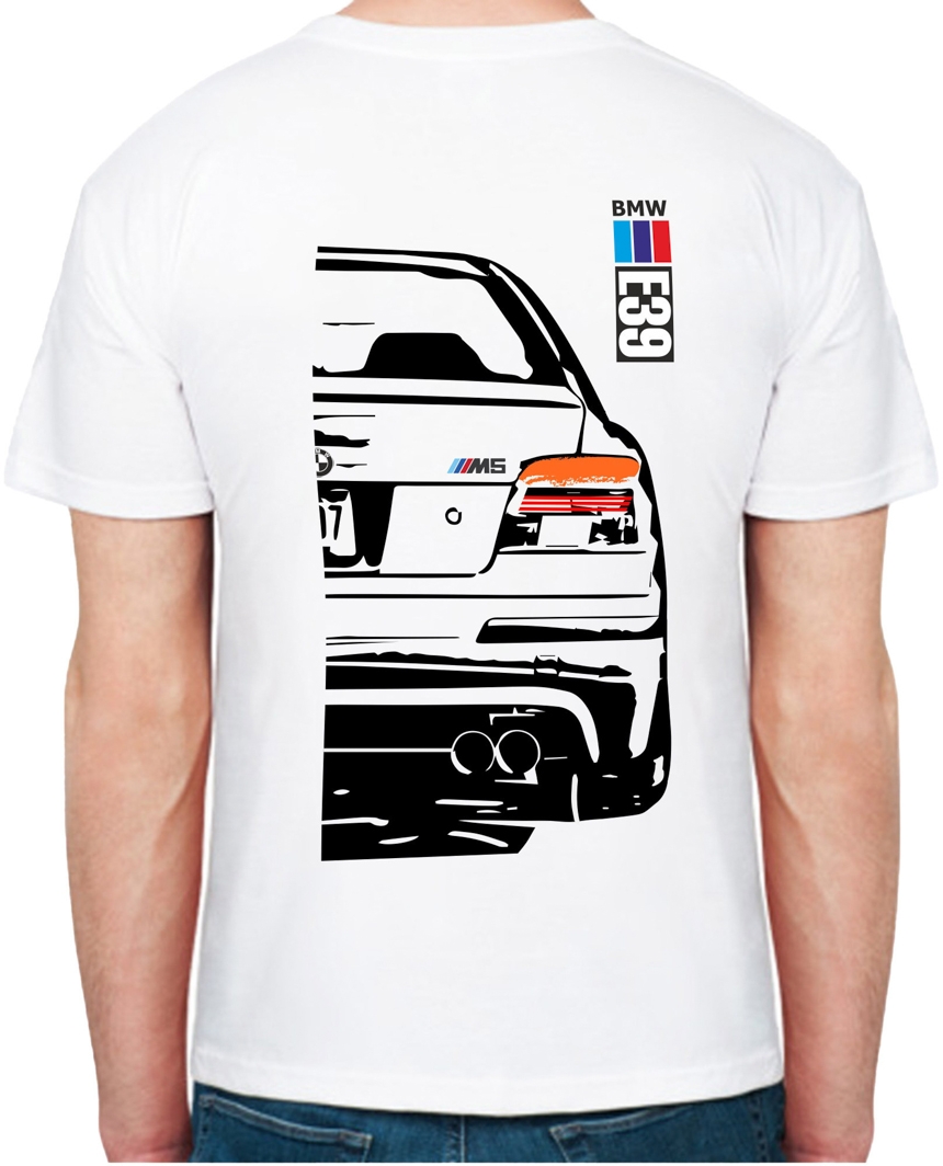 

Футболка мужская Avtolife BMW E39 MotorSport White белая принт сзади 106339