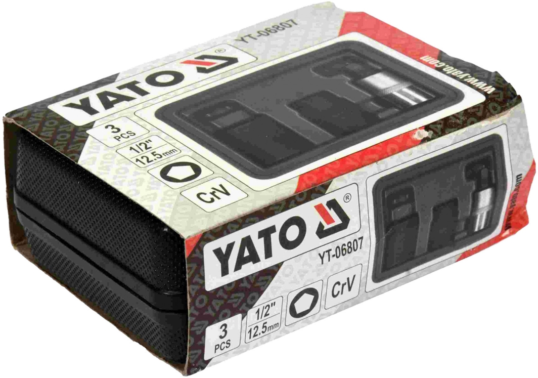 

Набор торцевых головок Yato YT-06807 3 шт.