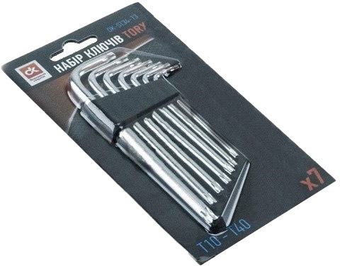 

Набор ключей TORX Дорожная Карта DK-ST34-13 T10-T40 7 шт
