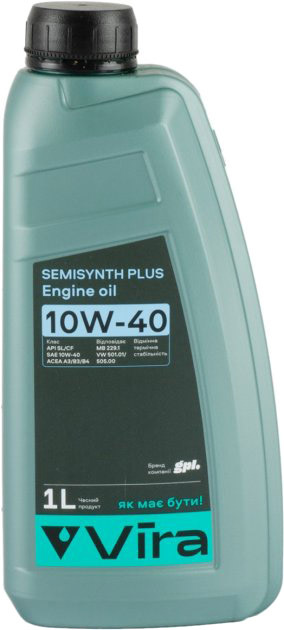 

Моторное масло VIRA SemiSynthetic Plus 10W-40 полусинтетическое VI0351