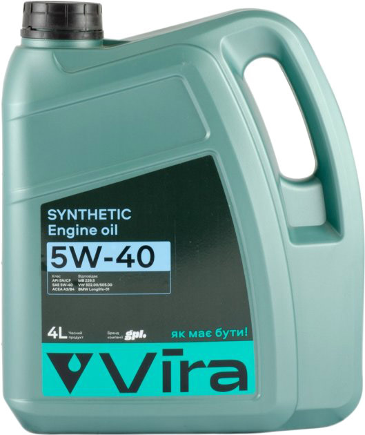 

Моторное масло VIRA Synthetic 5W-40 синтетическое VI0354