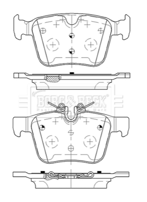 

Borg & Beck BBP2516 Тормозные колодки