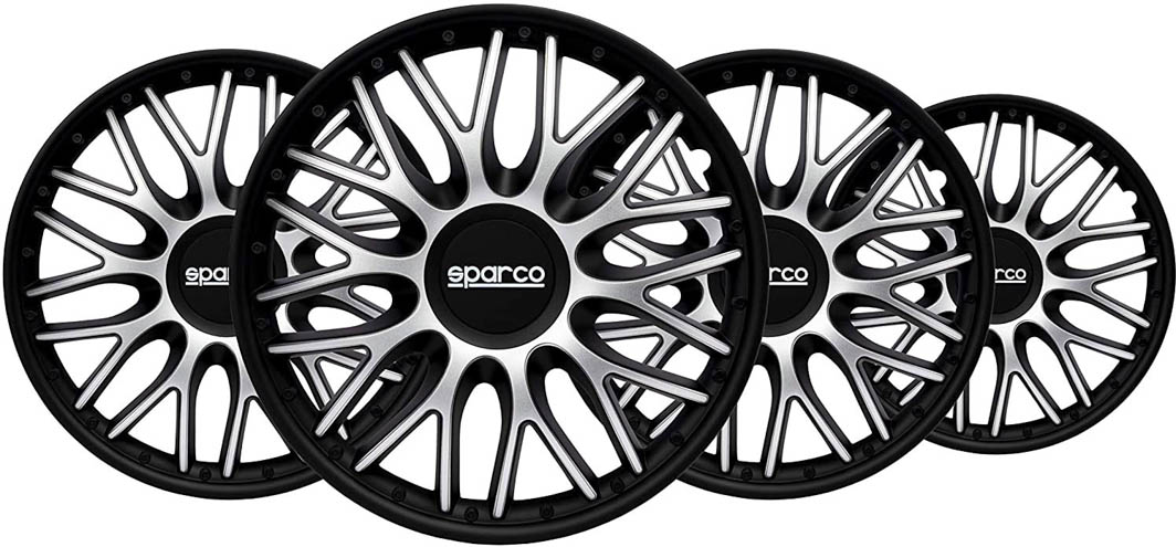 

Комплект колпаков на колеса Sparco Roma черный + серебристый SPC1596SVBK