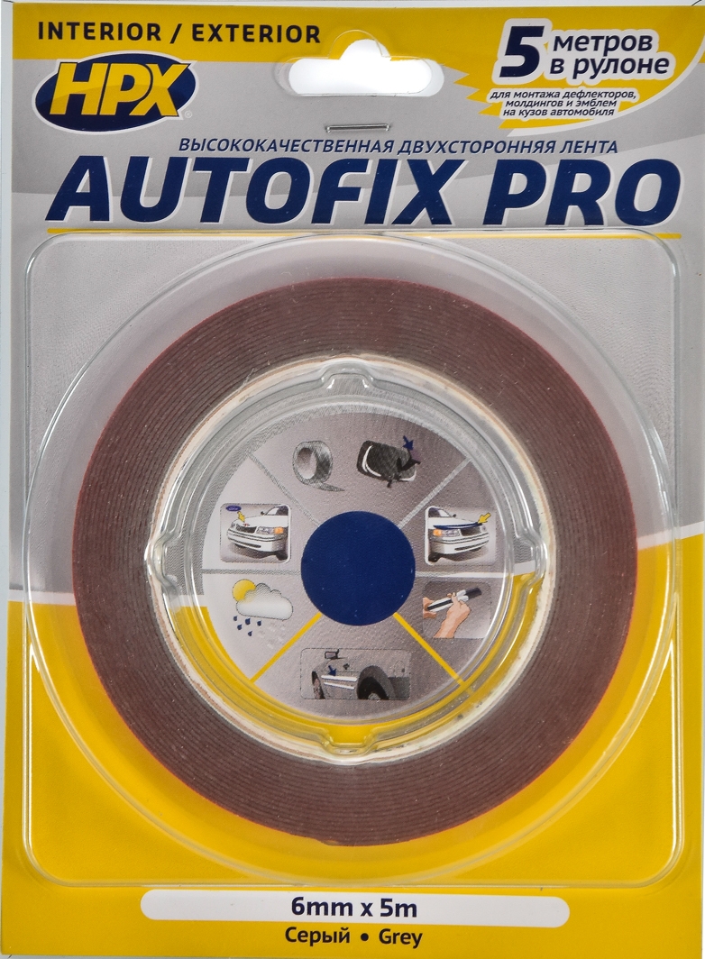 

Двухсторонний скотч HPX AF0605 акриловая 6 мм x 5 м