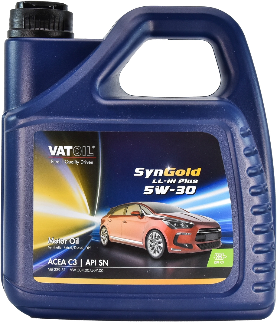 

Моторное масло Vatoil SynGold LL-III Plus 5W-30 синтетическое 50642