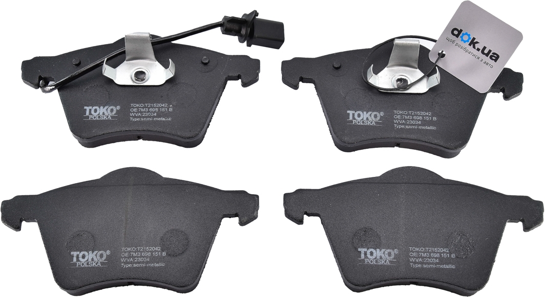 

TOKO t2152042 Тормозные колодки