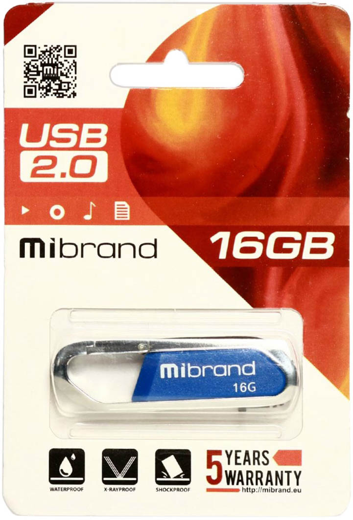 

Флешка Mibrand Aligator 16 ГБ MI20AL16U7U