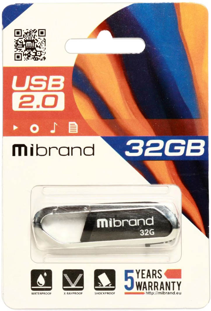 

Флешка Mibrand Aligator 32 ГБ MI20AL32U7B