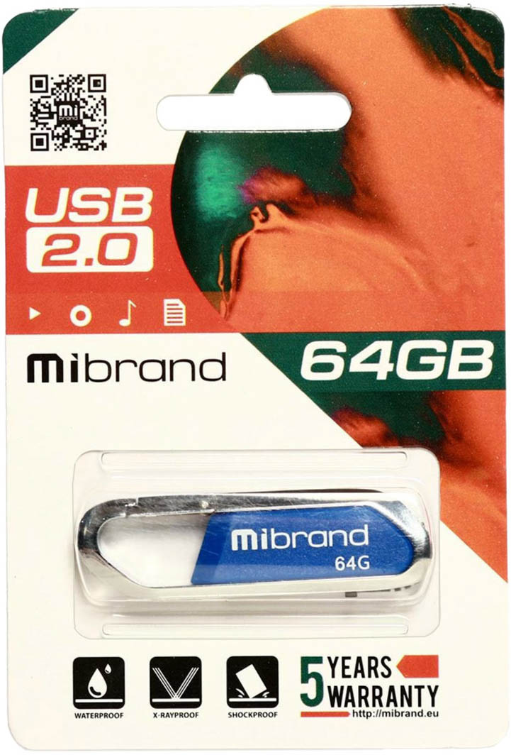 

Флешка Mibrand Aligator 64 ГБ MI20AL64U7U