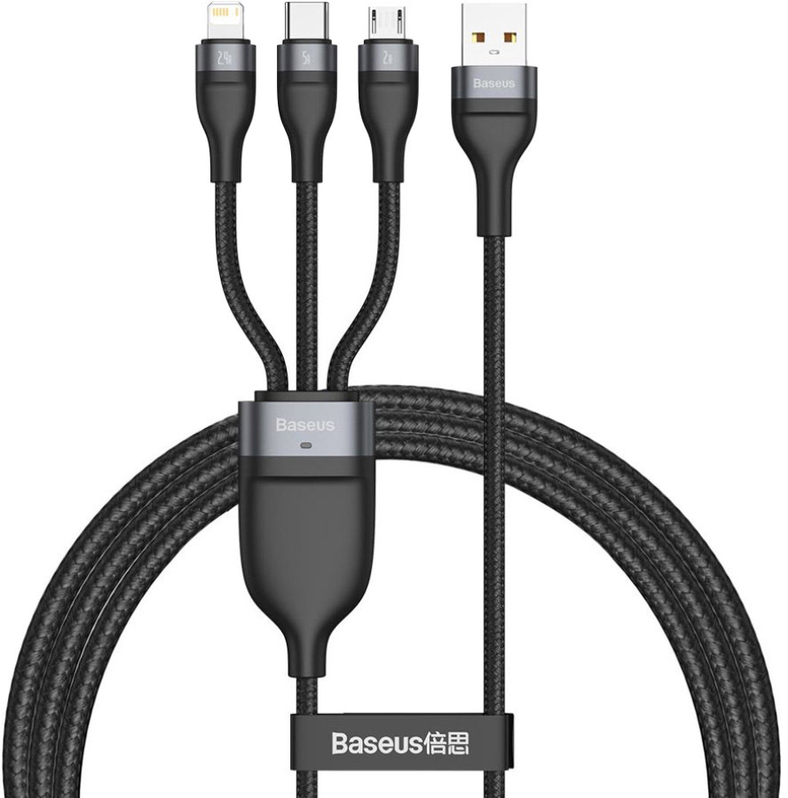 

Кабель 3 в 1 Baseus Flash Series CA1T3-G1 1,2 м