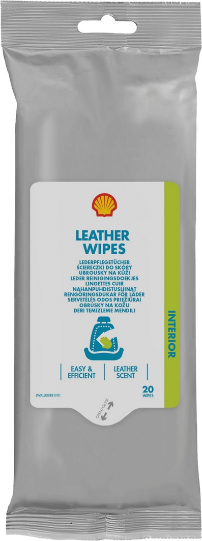 

Салфетки Shell Leather Wipes (New) AZ074 нетканый материал 20 шт