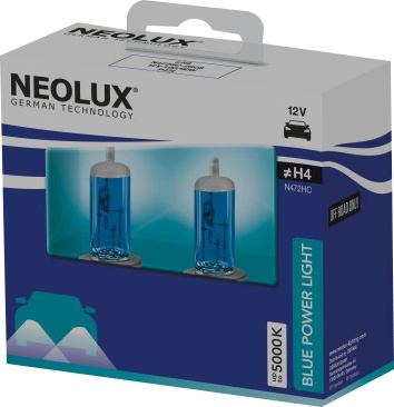 

Автолампа Neolux N472HC-SCB Blue Power Light H4 P43t 100 W светло-голубая