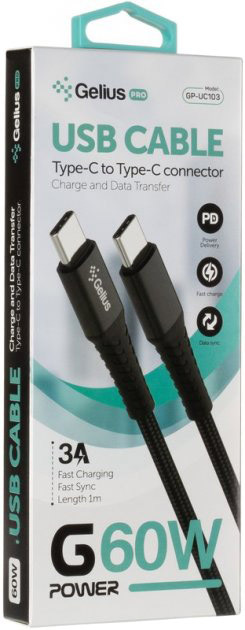 

Кабель Gelius G-Power GP-UC103 USB type-C - USB type-C 1 м